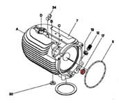 17) Collar (combustion air reducer)
